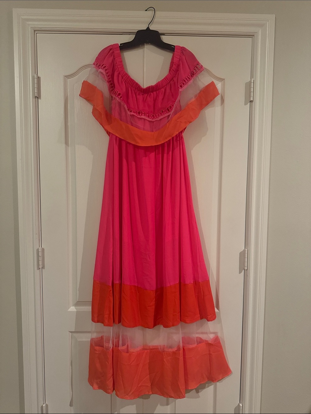 Pink and Orange Dress